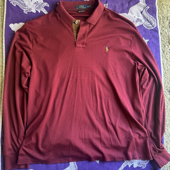 Ralph Lauren Other - Polo Ralph Lauren Burgundy Long Sleeve Polo
